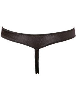 TANGA BIANCO IN RASO E TULLE CON APERTURA